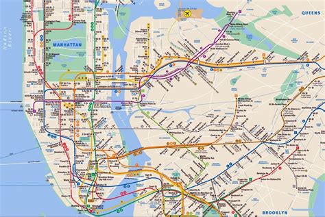 underground map nyc landmarks.